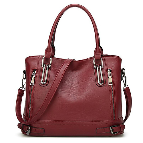 Women's PU(Polyurethane) / PU Top Handle Bag Solid Color Black / Brown / Wine / Fall & Winter
Women's PU(Polyurethane) / PU Top Handle Bag Solid Color Black / Brown / Wine / Fall & Winter