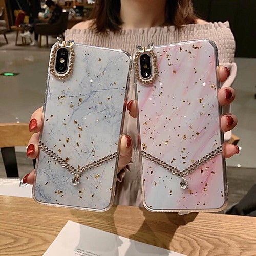 

Case For Apple iPhone 8 Plus / iPhone XS Max Shockproof Back Cover Glitter Shine Soft TPU for iPhone XS / iPhone XR / iPhone XS Max