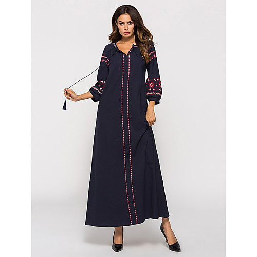 Traditional & Cultural Wear Dresses Women's Daily Wear Polyester Pattern / Print Long Sleeve Dress
Traditional & Cultural Wear Dresses Women's Daily Wear Polyester Pattern / Print Long Sleeve Dress