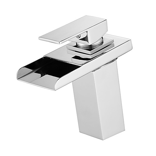 Bathroom Sink Faucet - Waterfall / LED Chrome Centerset Single Handle One HoleBath Taps
Bathroom Sink Faucet - Waterfall / LED Chrome Centerset Single Handle One HoleBath Taps