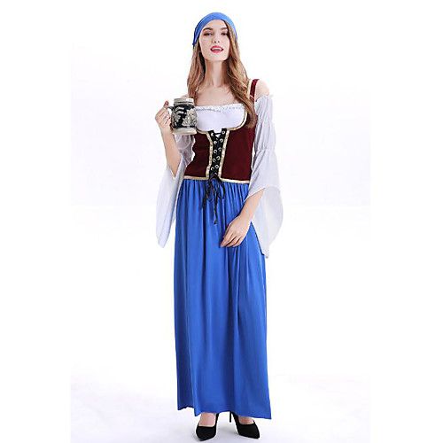 Dance Costumes Bavarain Women's Cosplay Costumes / Theme Party Polyester Cinch Cord Dress
Dance Costumes Bavarain Women's Cosplay Costumes / Theme Party Polyester Cinch Cord Dress