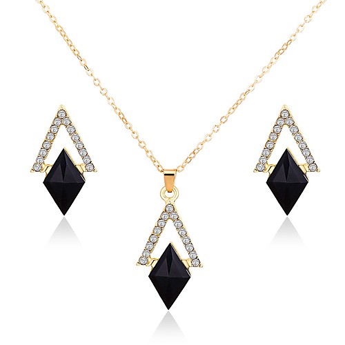Women's Black Drop Earrings Necklace Stylish Rhinestone Earrings Jewelry Gold For Daily 1 set
Women's Black Drop Earrings Necklace Stylish Rhinestone Earrings Jewelry Gold For Daily 1 set