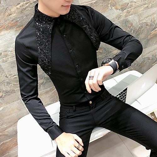 Men's Daily Basic EU / US Size Slim Shirt - Solid Colored Round Neck White / Long Sleeve
Men's Daily Basic EU / US Size Slim Shirt - Solid Colored Round Neck White / Long Sleeve