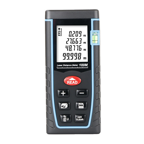 RZ-T100 Laser Distance Meter Rangefinder Range Finder Electronic Ruler Digital Tape Measure Area volume Tool 100m
RZ-T100 Laser Distance Meter Rangefinder Range Finder Electronic Ruler Digital Tape Measure Area volume Tool 100m