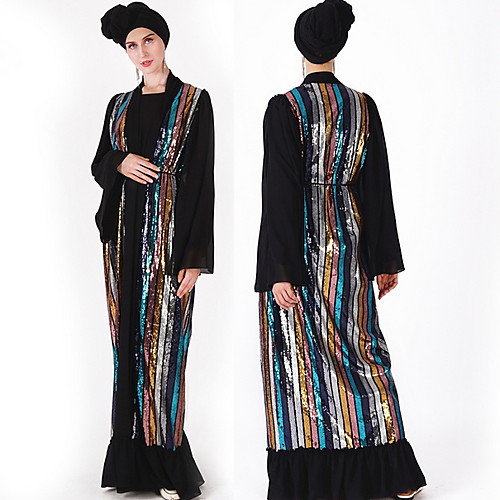 Traditional & Cultural Wear Abaya Women's Daily Wear Tulle Paillette Long Sleeve Abaya
Traditional & Cultural Wear Abaya Women's Daily Wear Tulle Paillette Long Sleeve Abaya