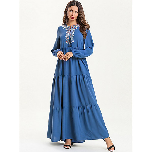 Traditional & Cultural Wear Dresses Women's Daily Wear Cotton Embroidery / Pattern / Print Dress
Traditional & Cultural Wear Dresses Women's Daily Wear Cotton Embroidery / Pattern / Print Dress