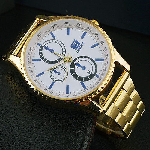Men's Steel Band Watches Quartz Gold 30 m Chronograph Creative New Design Analog Casual Minimalist - White Two Years Battery Life
Men's Steel Band Watches Quartz Gold 30 m Chronograph Creative New Design Analog Casual Minimalist - White Two Years Battery Life