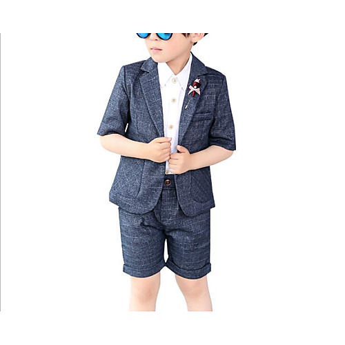 Dark Navy Cotton Ring Bearer Suit - 1 set Includes Top / Pants / Accessories
Dark Navy Cotton Ring Bearer Suit - 1 set Includes Top / Pants / Accessories