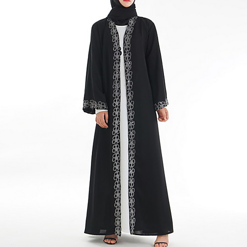 Traditional & Cultural Wear Abaya Women's Daily Wear Polyester Split Joint Long Sleeve Abaya
Traditional & Cultural Wear Abaya Women's Daily Wear Polyester Split Joint Long Sleeve Abaya