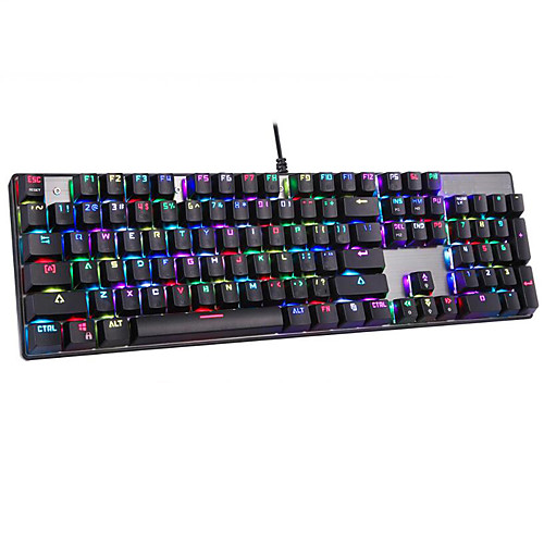 

OEM Q11 USB Wired Mechanical Keyboard Gaming Luminous Multicolor Backlit 104 pcs Keys