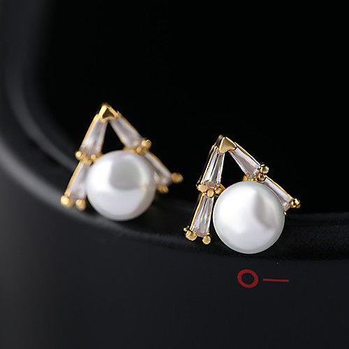 Women's Silver Cubic Zirconia Stud Earrings S925 Sterling Silver Earrings Jewelry Gold / Silver For Wedding Daily 1 Pair
Women's Silver Cubic Zirconia Stud Earrings S925 Sterling Silver Earrings Jewelry Gold / Silver For Wedding Daily 1 Pair