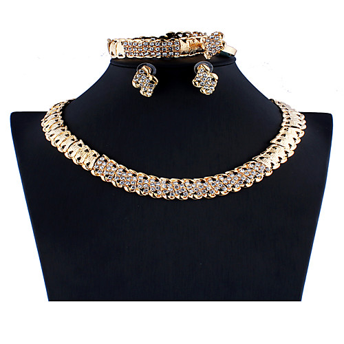 Women's Gold Link / Chain Jewelry Set Wave Vintage Include Bridal Jewelry Sets Gold For Wedding Engagement Gift
Women's Gold Link / Chain Jewelry Set Wave Vintage Include Bridal Jewelry Sets Gold For Wedding Engagement Gift