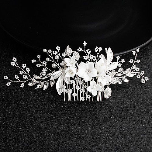 Rhinestone / Alloy Headpiece / Hair Accessory with Faux Pearl / Crystal / Rhinestone 1pc Wedding / Party / Evening Headpiece
Rhinestone / Alloy Headpiece / Hair Accessory with Faux Pearl / Crystal / Rhinestone 1pc Wedding / Party / Evening Headpiece