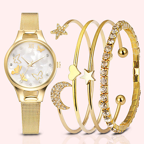 Women's Quartz Watches Casual Fashion Silver Gold Rose Gold Stainless Steel Chinese Quartz Gold Silver Rose Gold Water Resistant / Waterproof Casual Watch Cool 30 m 1 set Analog One Year Battery Life
Women's Quartz Watches Casual Fashion Silver Gold Rose Gold Stainless Steel Chinese Quartz Gold Silver Rose Gold Water Resistant / Waterproof Casual Watch Cool 30 m 1 set Analog One Year Battery Life