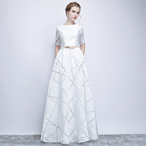 A-Line Jewel Neck Floor Length Jersey Sparkle & Shine Prom Dress with Sash / Ribbon by LAN TING Express
A-Line Jewel Neck Floor Length Jersey Sparkle & Shine Prom Dress with Sash / Ribbon by LAN TING Express
