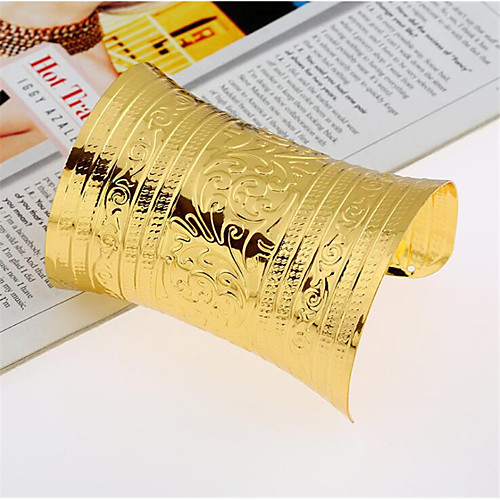 Women's Cuff Bracelet Wide Bangle Retro Happy Stylish Alloy Bracelet Jewelry Gold / Silver For Gift Daily
Women's Cuff Bracelet Wide Bangle Retro Happy Stylish Alloy Bracelet Jewelry Gold / Silver For Gift Daily
