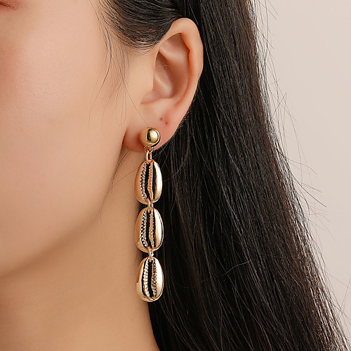 Women's Drop Earrings Dangle Earrings Pear Cut Shell Dangling Vintage Trendy Gold Plated Earrings Jewelry Gold / Silver For Gift Daily Bar Festival 1 Pair
Women's Drop Earrings Dangle Earrings Pear Cut Shell Dangling Vintage Trendy Gold Plated Earrings Jewelry Gold / Silver For Gift Daily Bar Festival 1 Pair