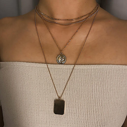 Women's Pendant Necklace Necklace Layered Necklace Trendy Chrome Shell Gold Silver 31 cm Necklace Jewelry 1pc For Gift Daily Carnival Holiday Festival
Women's Pendant Necklace Necklace Layered Necklace Trendy Chrome Shell Gold Silver 31 cm Necklace Jewelry 1pc For Gift Daily Carnival Holiday Festival