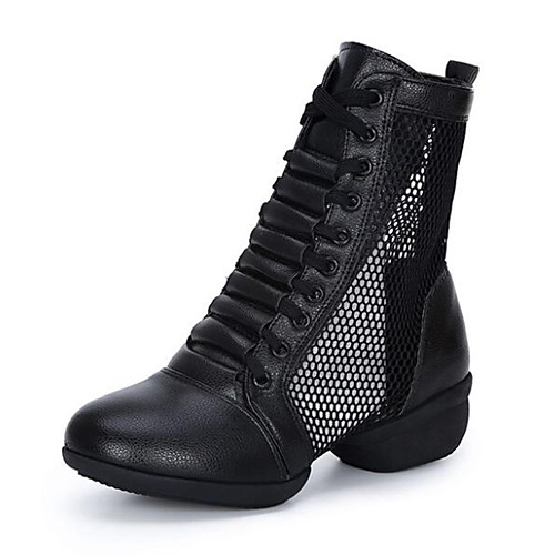 Women's Dance Shoes Faux Leather Dance Boots Sneaker Thick Heel Customizable Black / White / Red / Performance / Practice
Women's Dance Shoes Faux Leather Dance Boots Sneaker Thick Heel Customizable Black / White / Red / Performance / Practice