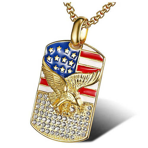 Men's Cubic Zirconia Pendant Necklace Geometrical Bird Fashion Titanium Steel Gold Rose Gold 56 cm Necklace Jewelry 1pc For Gift Daily
Men's Cubic Zirconia Pendant Necklace Geometrical Bird Fashion Titanium Steel Gold Rose Gold 56 cm Necklace Jewelry 1pc For Gift Daily