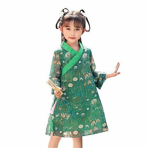 Kids' Dancewear Hanfu Girls' Performance POLY Pattern / Print Long Sleeve Dress
Kids' Dancewear Hanfu Girls' Performance POLY Pattern / Print Long Sleeve Dress