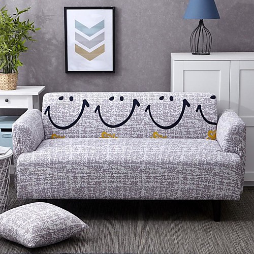 Cartoon Smile Print Dustproof All-powerful Slipcovers Stretch Sofa Cover Super Soft Fabric Couch Cover with One Free Pillow Case
Cartoon Smile Print Dustproof All-powerful Slipcovers Stretch Sofa Cover Super Soft Fabric Couch Cover with One Free Pillow Case