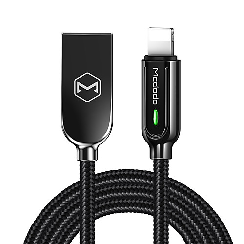 MCDODO Smart Series Nylon Braided Auto Disconnect Lightning 8Pin USB Data Sync Charging Cord for iPhone iPad iPod
MCDODO Smart Series Nylon Braided Auto Disconnect Lightning 8Pin USB Data Sync Charging Cord for iPhone iPad iPod