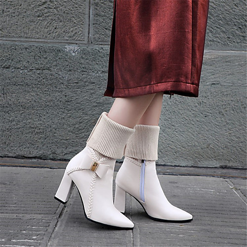 Women's Boots Chunky Heel Pointed Toe Microfiber Booties / Ankle Boots Fall & Winter Black / White / Beige / Party & Evening
Women's Boots Chunky Heel Pointed Toe Microfiber Booties / Ankle Boots Fall & Winter Black / White / Beige / Party & Evening