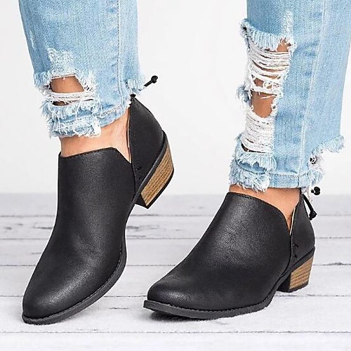 Women's Loafers & Slip-Ons Chunky Heel PU(Polyurethane) Spring Black / Pink / Beige
Women's Loafers & Slip-Ons Chunky Heel PU(Polyurethane) Spring Black / Pink / Beige