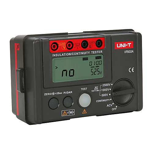 UNI T UT502A 1000V 2500V megger insulation tester megohmmeter multimetro ohm tester insInsulation Resistance Tester multimeter
UNI T UT502A 1000V 2500V megger insulation tester megohmmeter multimetro ohm tester insInsulation Resistance Tester multimeter