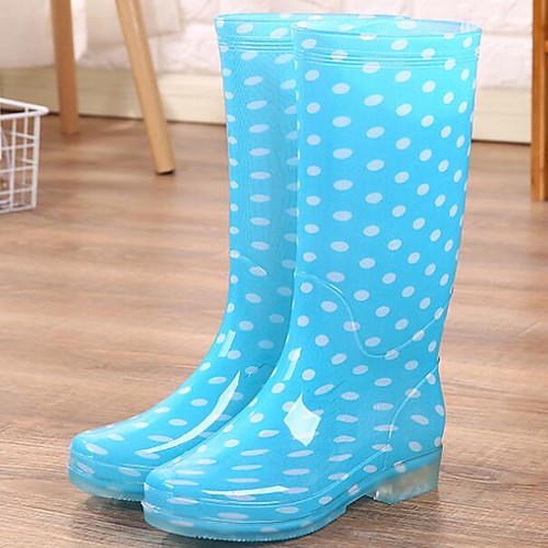 Women's Boots Rain Boots Low Heel PVC(Polyvinyl chloride) Mid-Calf Boots Spring Blue / Pink
Women's Boots Rain Boots Low Heel PVC(Polyvinyl chloride) Mid-Calf Boots Spring Blue / Pink