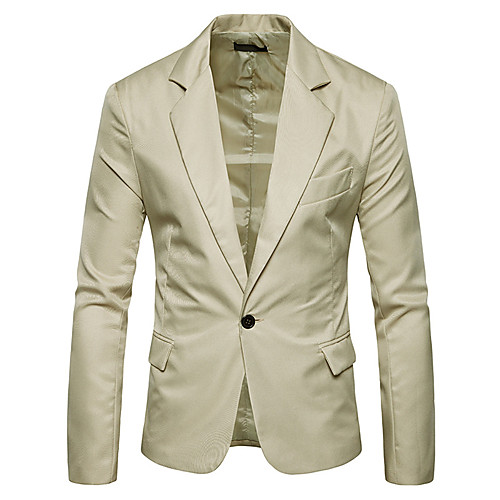 Men's Blazer, Solid Colored Shirt Collar Polyester Light Blue / Khaki / Royal Blue / Slim
Men's Blazer, Solid Colored Shirt Collar Polyester Light Blue / Khaki / Royal Blue / Slim