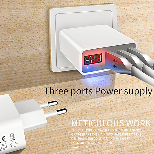 EU Quick Charger for iPhone X 7 8 Plus Plus 6 For xiaomi Samsung huawei 5V / 3A LED Display 3 Power Adapter Charging USB
EU Quick Charger for iPhone X 7 8 Plus Plus 6 For xiaomi Samsung huawei 5V / 3A LED Display 3 Power Adapter Charging USB