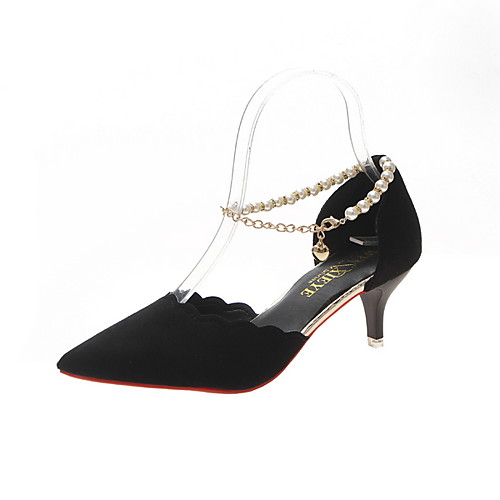 Women's Heels Stiletto Heel Pointed Toe Buckle Suede Spring & Fall / Summer Black / Green / Red
Women's Heels Stiletto Heel Pointed Toe Buckle Suede Spring & Fall / Summer Black / Green / Red