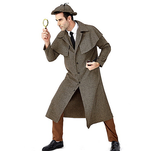 Sherlock Holmes Costume Men's TV / Movie Halloween Performance Cosplay Costumes Theme Party Costumes Men's Dance Costumes Polyester / Cotton Split Joint
Sherlock Holmes Costume Men's TV / Movie Halloween Performance Cosplay Costumes Theme Party Costumes Men's Dance Costumes Polyester / Cotton Split Joint