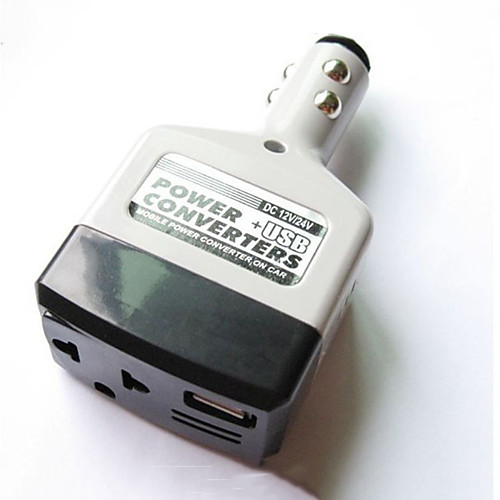 Car Power Converter Inverter 12V/24V for 220V Adapter Charger Car Cigarette Lighter Socket PowerUSB Converter 
Car Power Converter Inverter 12V/24V for 220V Adapter Charger Car Cigarette Lighter Socket PowerUSB Converter