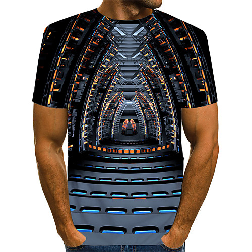 Men's Street Club Street chic / Exaggerated EU / US Size T-shirt - Color Block / 3D / Graphic Print Round Neck Navy Blue / Short Sleeve
Men's Street Club Street chic / Exaggerated EU / US Size T-shirt - Color Block / 3D / Graphic Print Round Neck Navy Blue / Short Sleeve