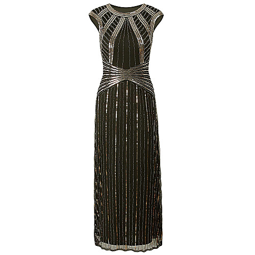 Sheath / Column Jewel Neck Floor Length Polyester Vintage Inspired Formal Evening Dress with Beading / Sequin by LAN TING Express
Sheath / Column Jewel Neck Floor Length Polyester Vintage Inspired Formal Evening Dress with Beading / Sequin by LAN TING Express