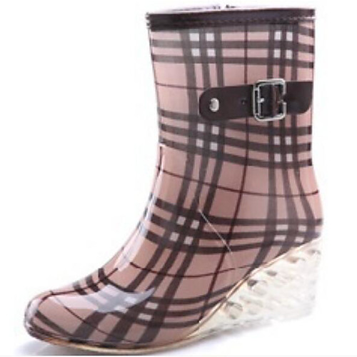 Women's Boots Rain Boots Wedge Heel PVC(Polyvinyl chloride) Mid-Calf Boots Spring Black / Brown / Light Pink
Women's Boots Rain Boots Wedge Heel PVC(Polyvinyl chloride) Mid-Calf Boots Spring Black / Brown / Light Pink