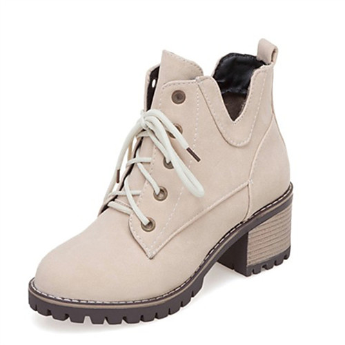 Women's Boots Block Heel Round Toe PU(Polyurethane) Booties / Ankle Boots Fall & Winter Black / Beige / Yellow
Women's Boots Block Heel Round Toe PU(Polyurethane) Booties / Ankle Boots Fall & Winter Black / Beige / Yellow