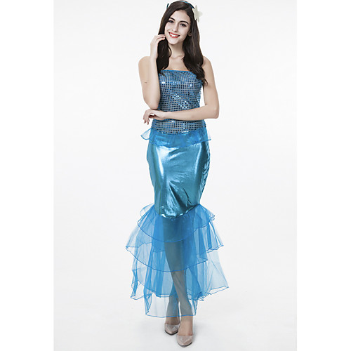 Mermaid Costume Women's Fairytale Theme Halloween Performance Cosplay Costumes Theme Party Costumes Women's Dance Costumes Terylene Sequins
Mermaid Costume Women's Fairytale Theme Halloween Performance Cosplay Costumes Theme Party Costumes Women's Dance Costumes Terylene Sequins