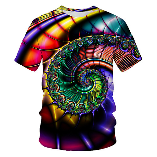 Men's Daily Going out Basic / Street chic T-shirt - Geometric / 3D Print Rainbow
Men's Daily Going out Basic / Street chic T-shirt - Geometric / 3D Print Rainbow