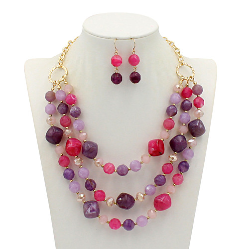 Women's Necklace Earrings Geometrical U Shape Simple Sweet Fashion Cute Elegant Imitation Pearl Earrings Jewelry Purple / Green / Champagne For Wedding Party Daily Club Festival 1 set
Women's Necklace Earrings Geometrical U Shape Simple Sweet Fashion Cute Elegant Imitation Pearl Earrings Jewelry Purple / Green / Champagne For Wedding Party Daily Club Festival 1 set