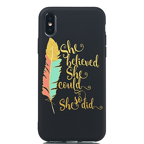 Case For Apple iPhone XS / iPhone XR / iPhone XS Max Shockproof / Frosted / Pattern Back Cover Feathers TPU Soft For iPhone X/8/7 Plus/6/6s Plus/5/5s/SE
Case For Apple iPhone XS / iPhone XR / iPhone XS Max Shockproof / Frosted / Pattern Back Cover Feathers TPU Soft For iPhone X/8/7 Plus/6/6s Plus/5/5s/SE