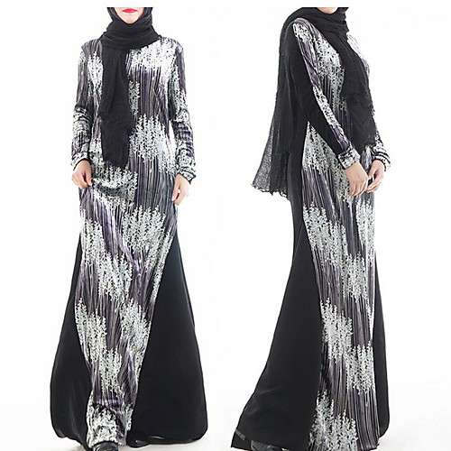 Traditional & Cultural Wear Abaya Women's Daily Wear Polyester Pattern / Print Long Sleeve Abaya
Traditional & Cultural Wear Abaya Women's Daily Wear Polyester Pattern / Print Long Sleeve Abaya