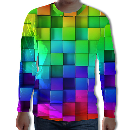 Men's Daily Street chic / Exaggerated Tunic - Geometric / 3D / Graphic Black & White, Pleated / Print Rainbow
Men's Daily Street chic / Exaggerated Tunic - Geometric / 3D / Graphic Black & White, Pleated / Print Rainbow