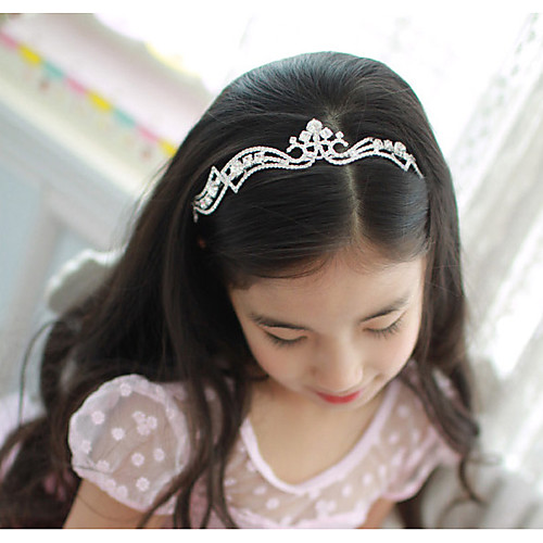 Rhinestone / Alloy Tiaras / Hair Accessory with Wave-like / Trim / Crystals / Rhinestones 1 Piece Wedding / Party / Evening Headpiece
Rhinestone / Alloy Tiaras / Hair Accessory with Wave-like / Trim / Crystals / Rhinestones 1 Piece Wedding / Party / Evening Headpiece