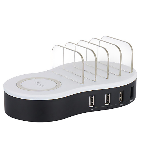 Dock Charger / Wireless Charger USB Charger US Plug / EU Plug / UK Plug with Cable / Multi-Output / Wireless Charger 4 USB Ports 2.4 A / 1 A DC 5V for Universal / AU Plug
Dock Charger / Wireless Charger USB Charger US Plug / EU Plug / UK Plug with Cable / Multi-Output / Wireless Charger 4 USB Ports 2.4 A / 1 A DC 5V for Universal / AU Plug