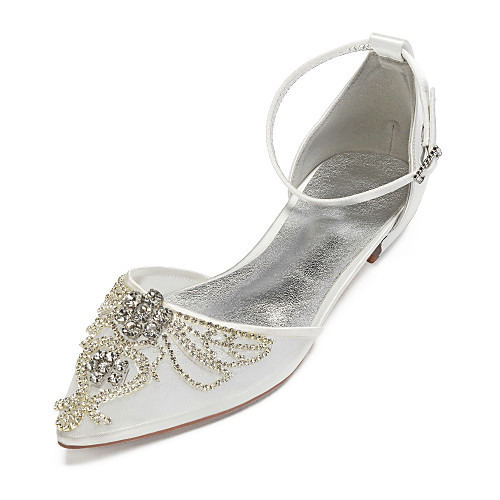 Women's Wedding Shoes Flat Heel Pointed Toe Rhinestone / Sequin / Sparkling Glitter Satin / Mesh Vintage / British Spring & Summer Black / White / Champagne / Party & Evening
Women's Wedding Shoes Flat Heel Pointed Toe Rhinestone / Sequin / Sparkling Glitter Satin / Mesh Vintage / British Spring & Summer Black / White / Champagne / Party & Evening