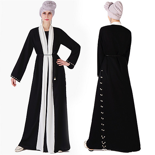 Traditional & Cultural Wear Abaya Women's Daily Wear Polyester Split Joint Long Sleeve Abaya
Traditional & Cultural Wear Abaya Women's Daily Wear Polyester Split Joint Long Sleeve Abaya